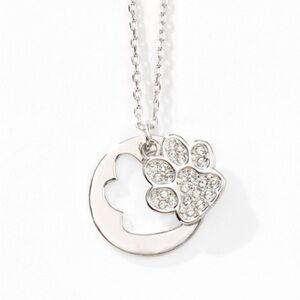 Touchstone Crystal Paws Off Necklace